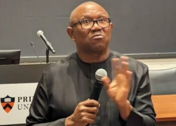 Peter Obi on Fidelity Bank dept