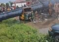 Billboard collapsed in Aba