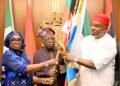 President Tinubu hands over APC flag