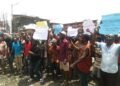Traders protesting in Onitsha