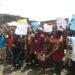 Traders protesting in Onitsha