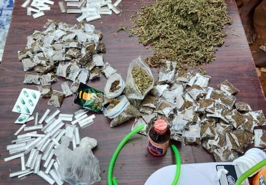 Drug den busted in Oko