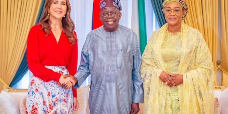 President Bola Tinubu welcomes Queen Mary Elizabeth of Denmark
