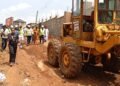 Idemil LG boss flags off road construction