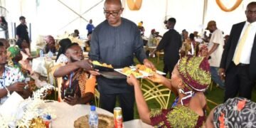 Peter Obi’s food serving video