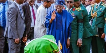 Tinubu paying last respects to Buhari