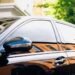 Tinted glass vehicle