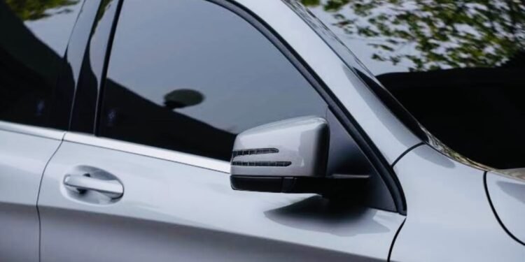 Vehicle with tinted glass
