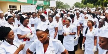 Nurses on strike