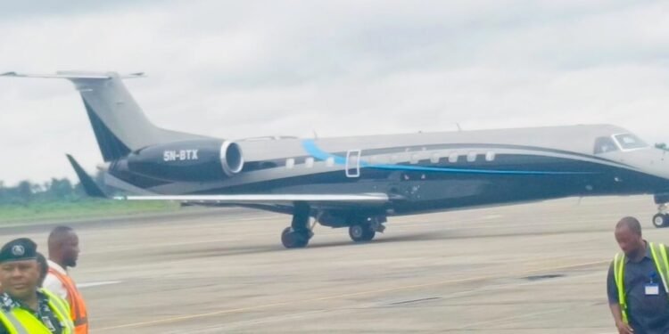Aircraft carrying Governor Siminalayi Fubara