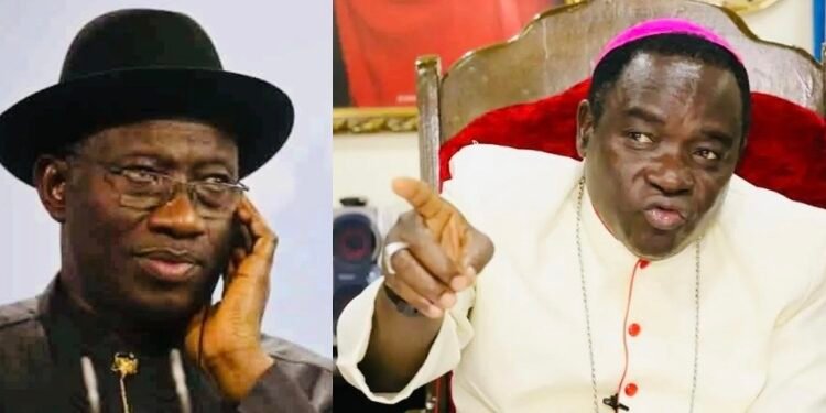 Bishop Matthew Kukah and Goodluck Jonathan