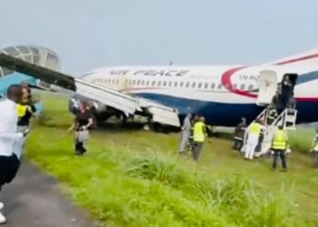 Air Peace plane veered off runway