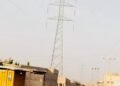 Makoko buildings under high tension wire