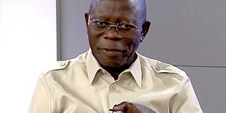 Adams Oshiomhole blasts Rotimi Amaechi over Rail to Niger Republic