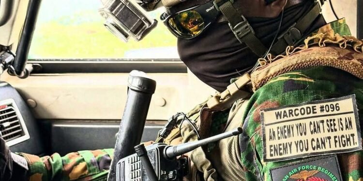 Nigerian troop as Notorious Kidnap Suspect is captured