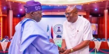 Fubara and Tinubu as Rivers State House of Assembly Suspends Impeachment Proceedings