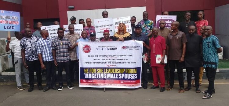 Women Political Participation: Men Urged to Support Female Leadership at SIDEC HeForShe Forum