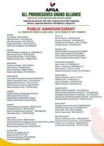 APGA Party Primaries Transparency Measures Take Effect as Crucial Exercise Begins