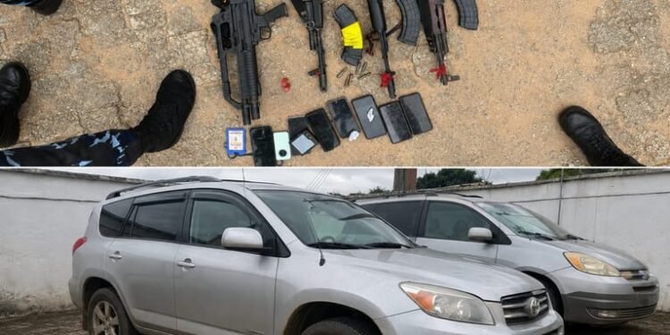 Anambra joint security operatives arrest 9 kidnap and car-snatching suspects, recover rifles and vehicles in Isuofia